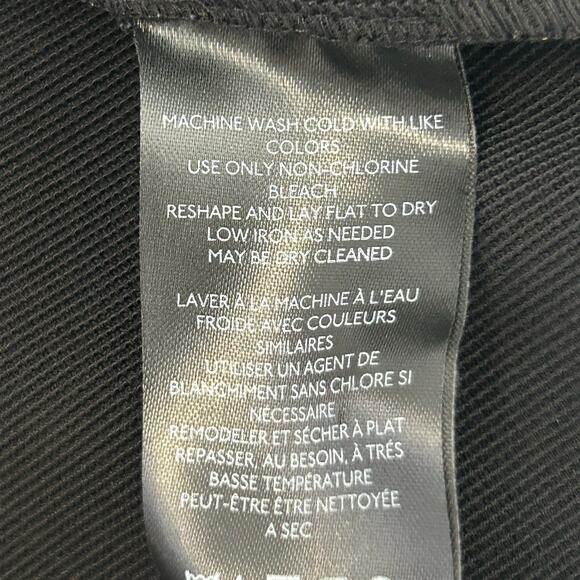 Anthropologie Black Mock Neck Lace Inset, Fit & Flare Dress, Sz Medium - Picture 8 of 9